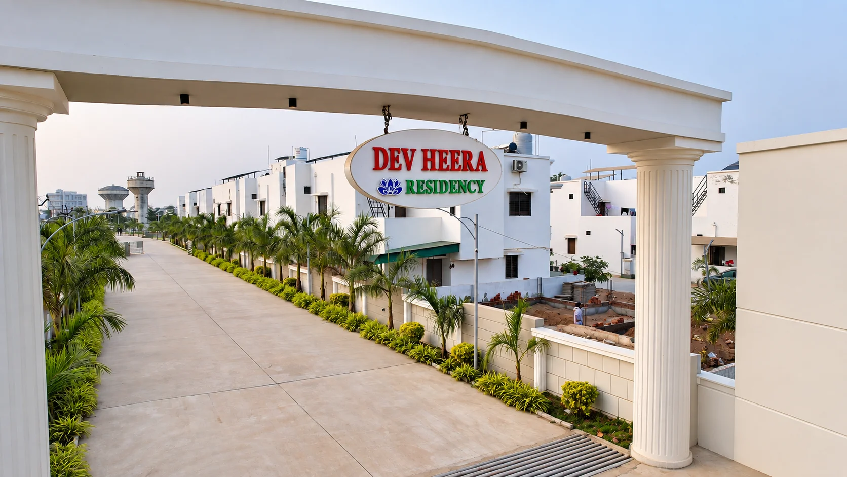 DevHeera Residency Entry Gate Day View